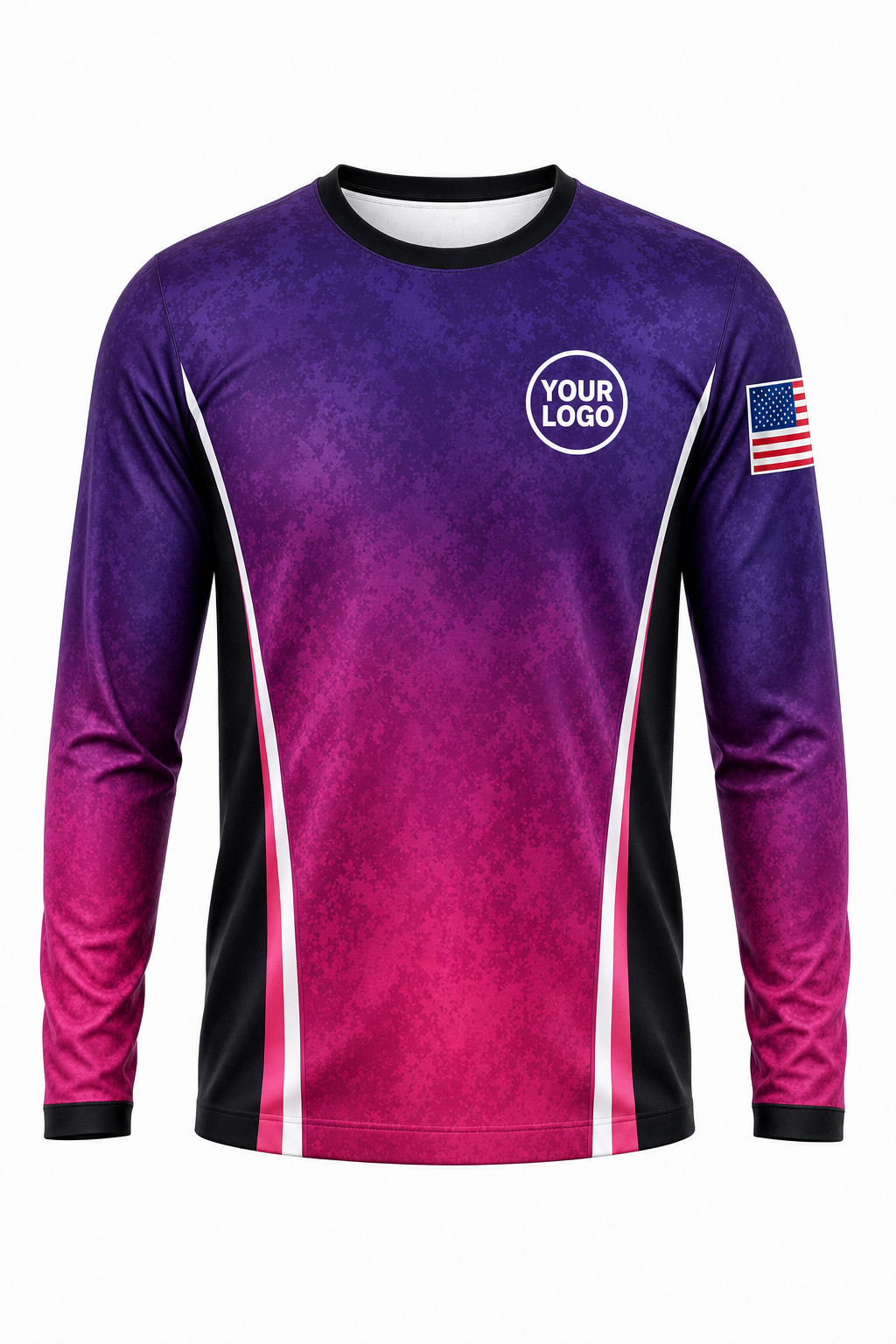 Gradient Signature Crew — Long Sleeve #03 front