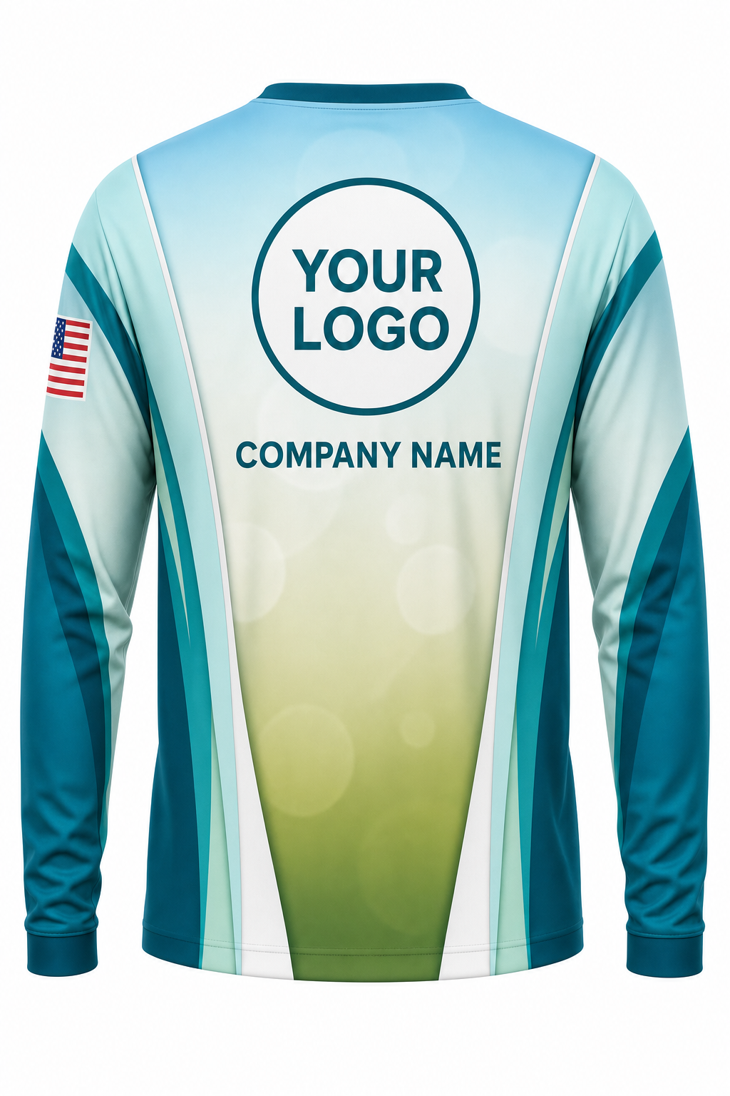 Aqua Signature Crew — Long Sleeve #07 back