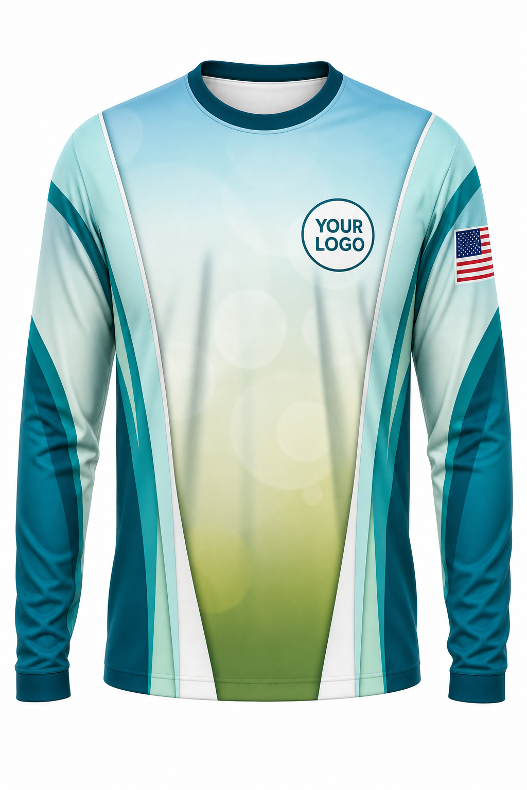 Aqua Signature Crew — Long Sleeve #07