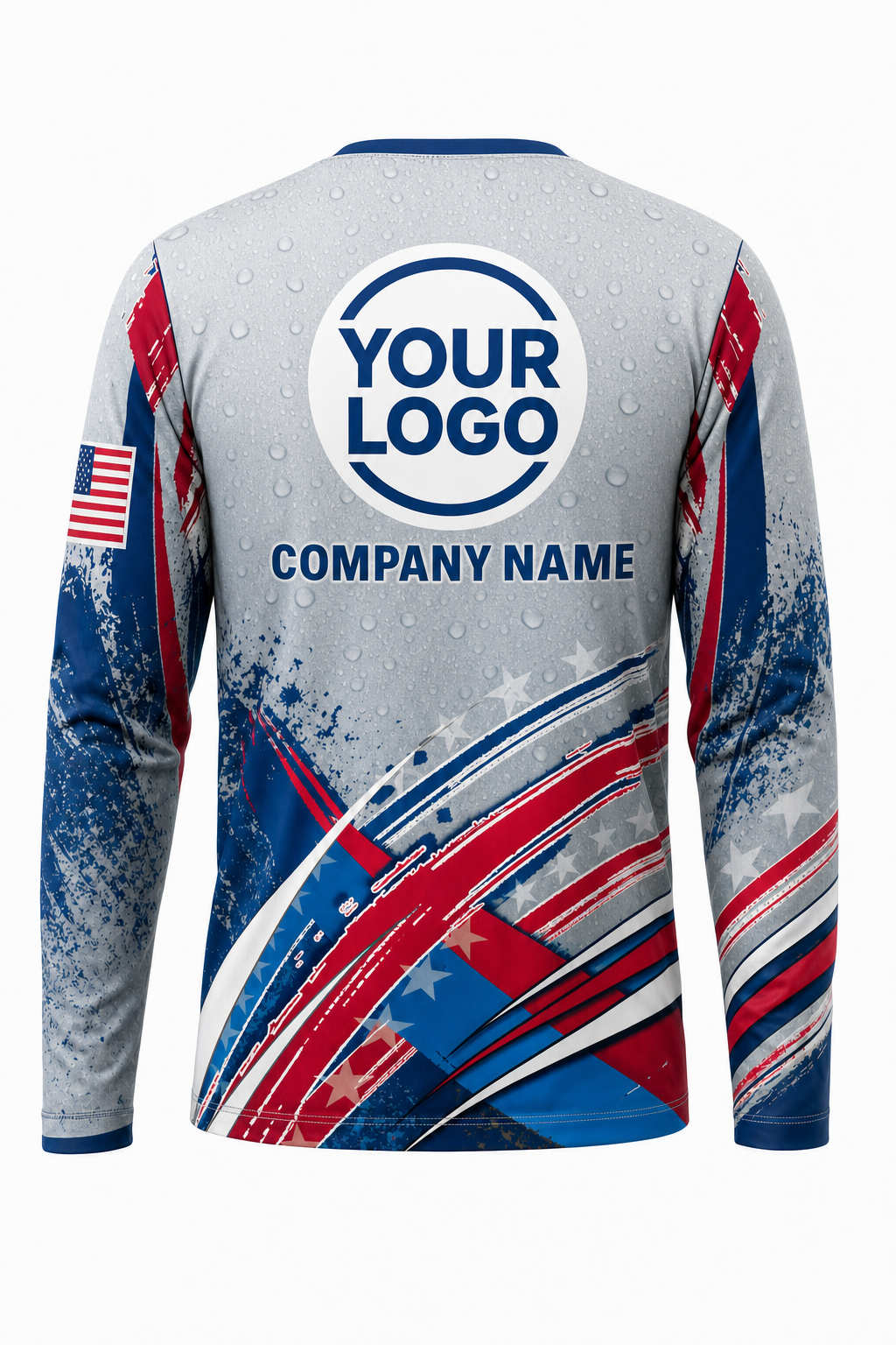 Aqua Signature Crew — Long Sleeve #08 back