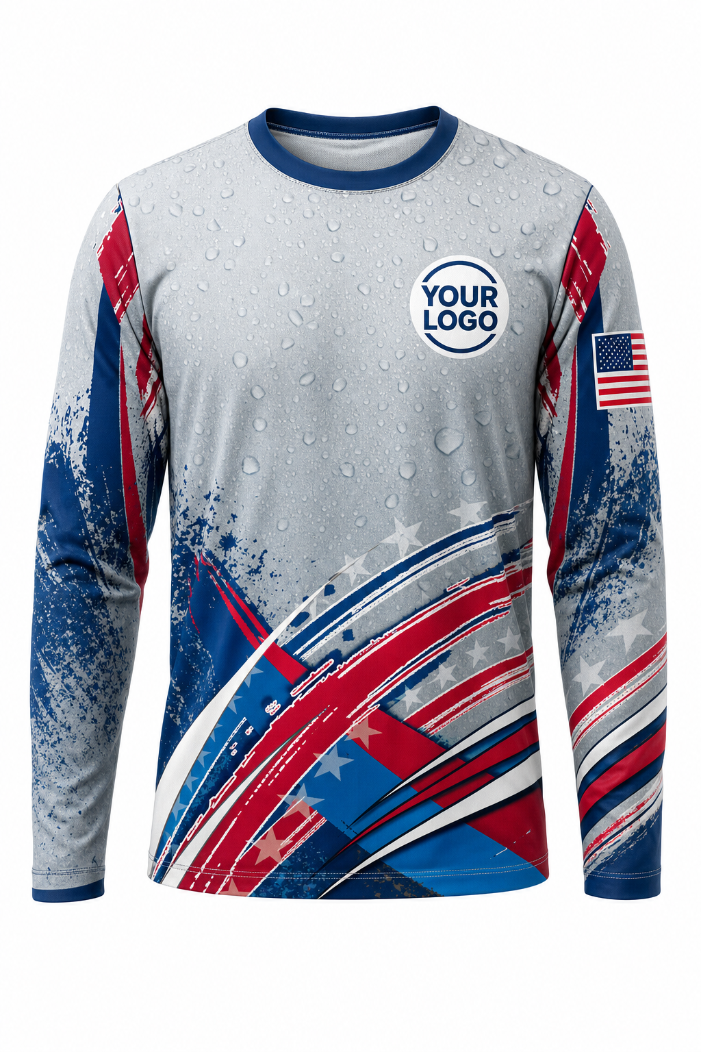 Aqua Signature Crew — Long Sleeve #08