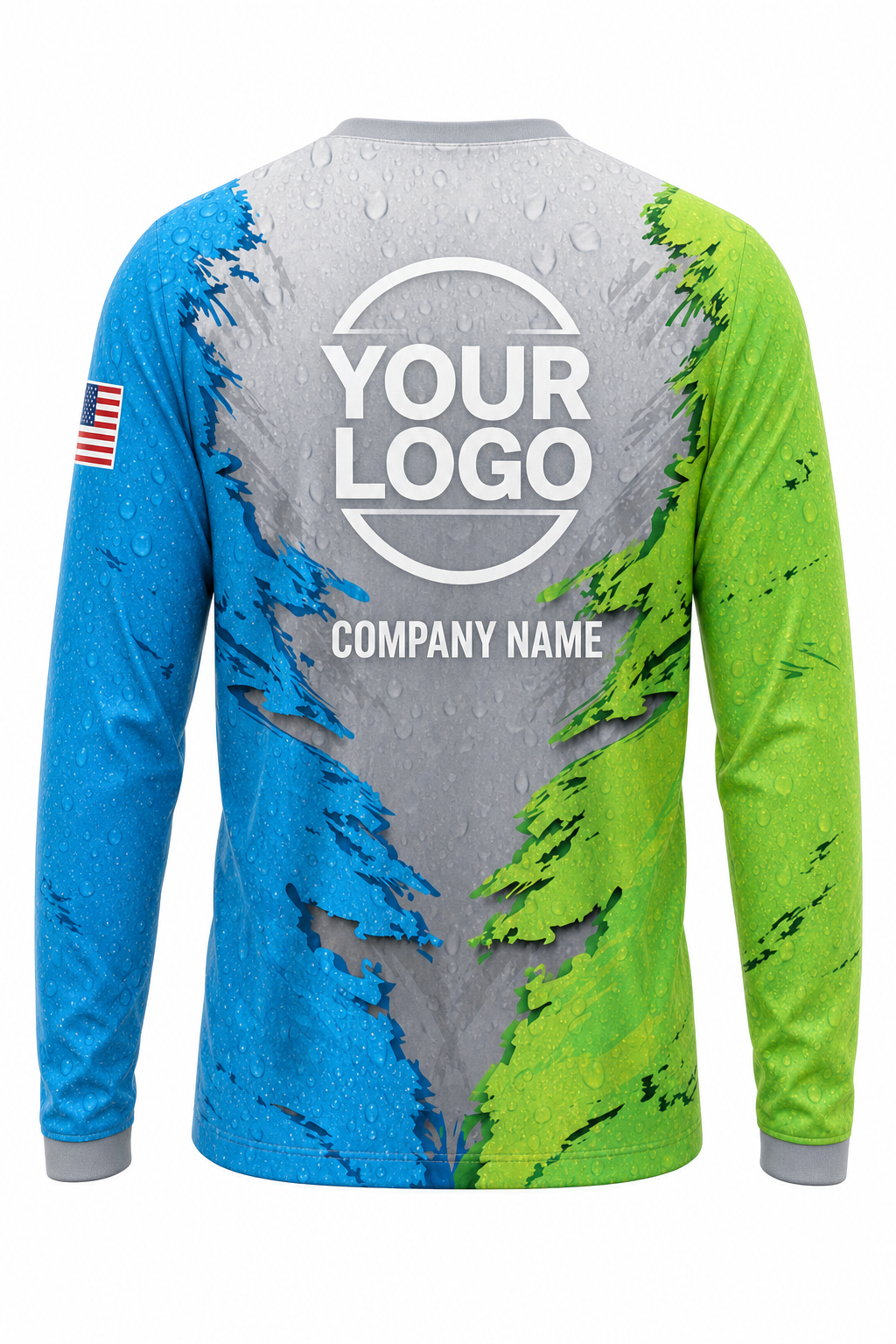 Aqua Signature Crew — Long Sleeve #09 back
