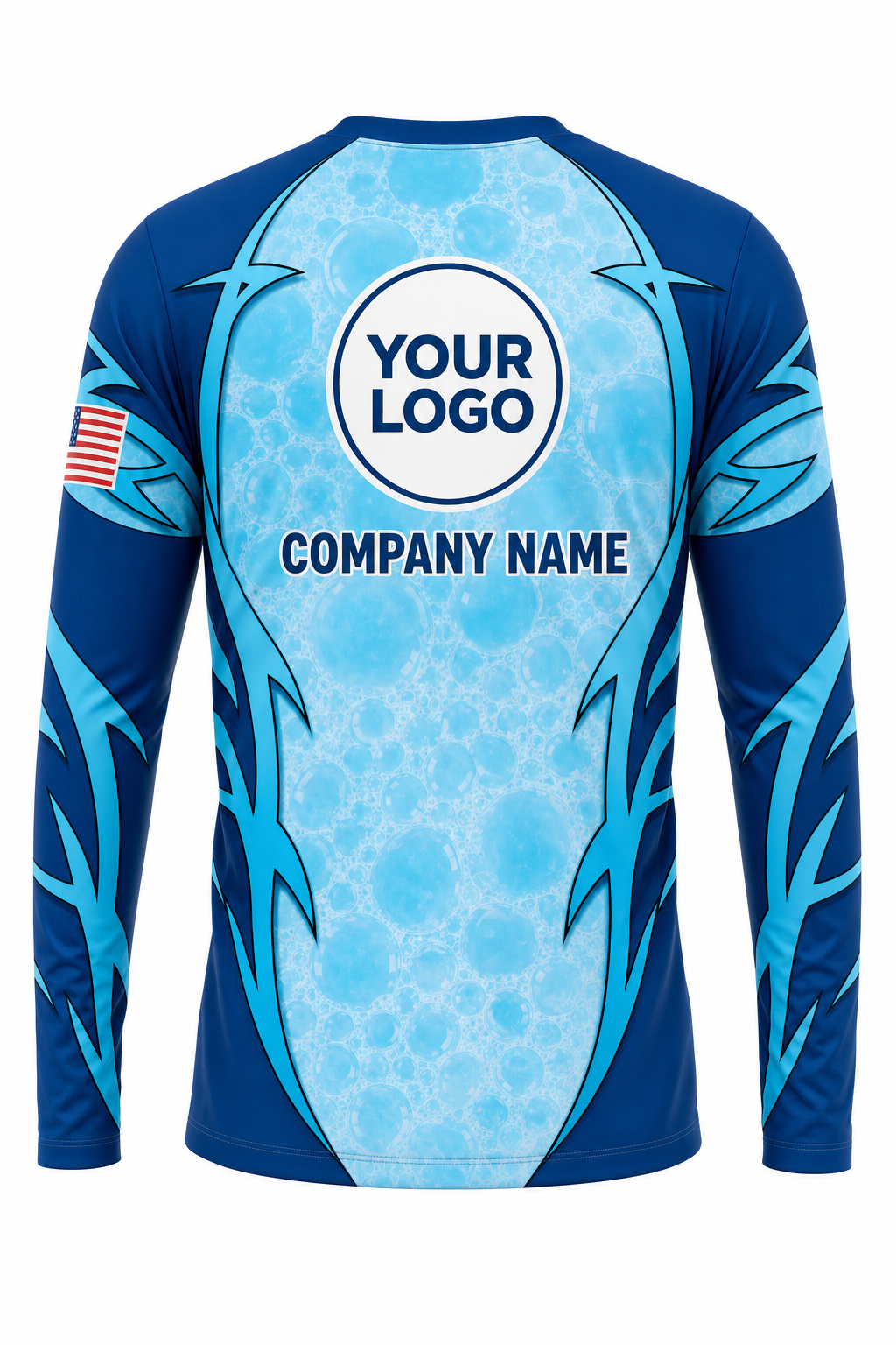 Aqua Signature Crew — Long Sleeve #11 back