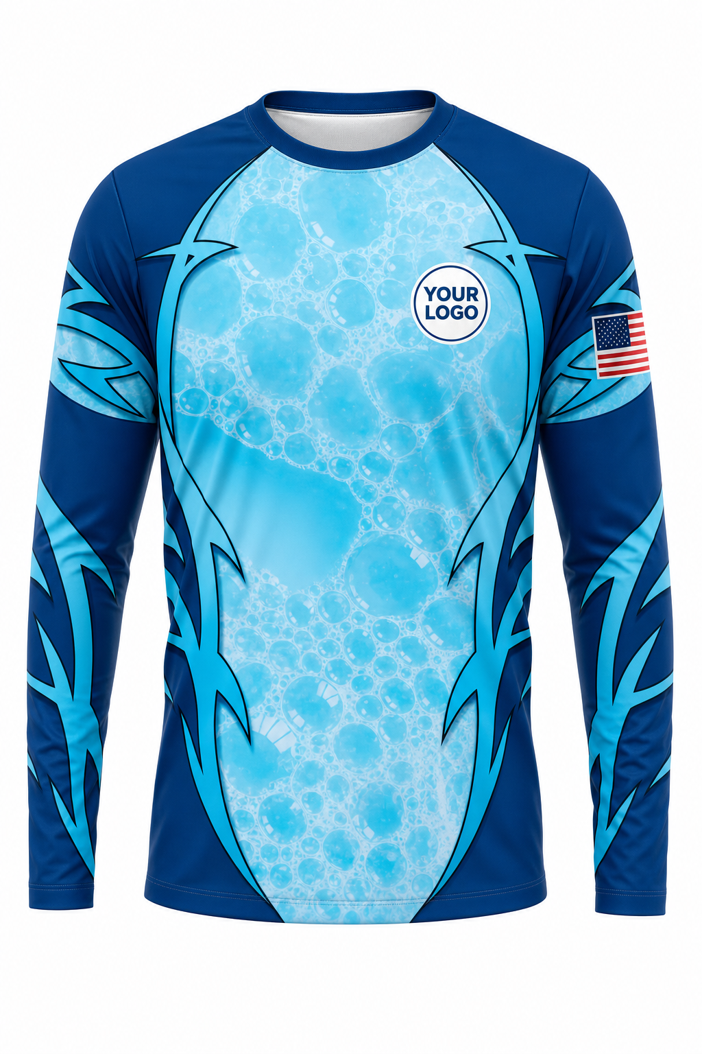 Aqua Signature Crew — Long Sleeve #11