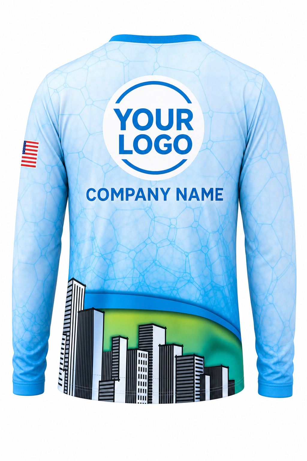 Aqua Signature Crew — Long Sleeve #12 back