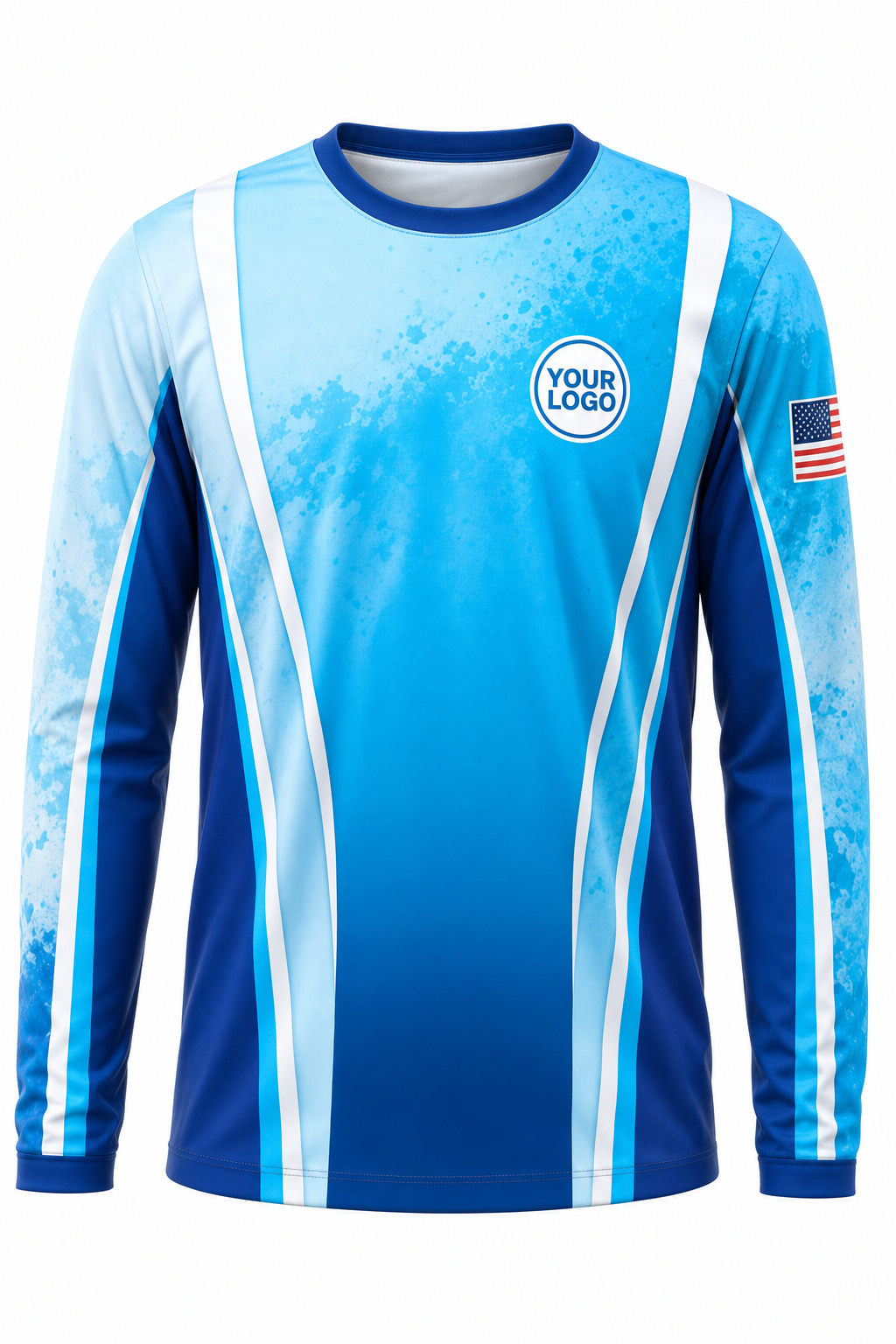 Aqua Signature Crew — Long Sleeve #13