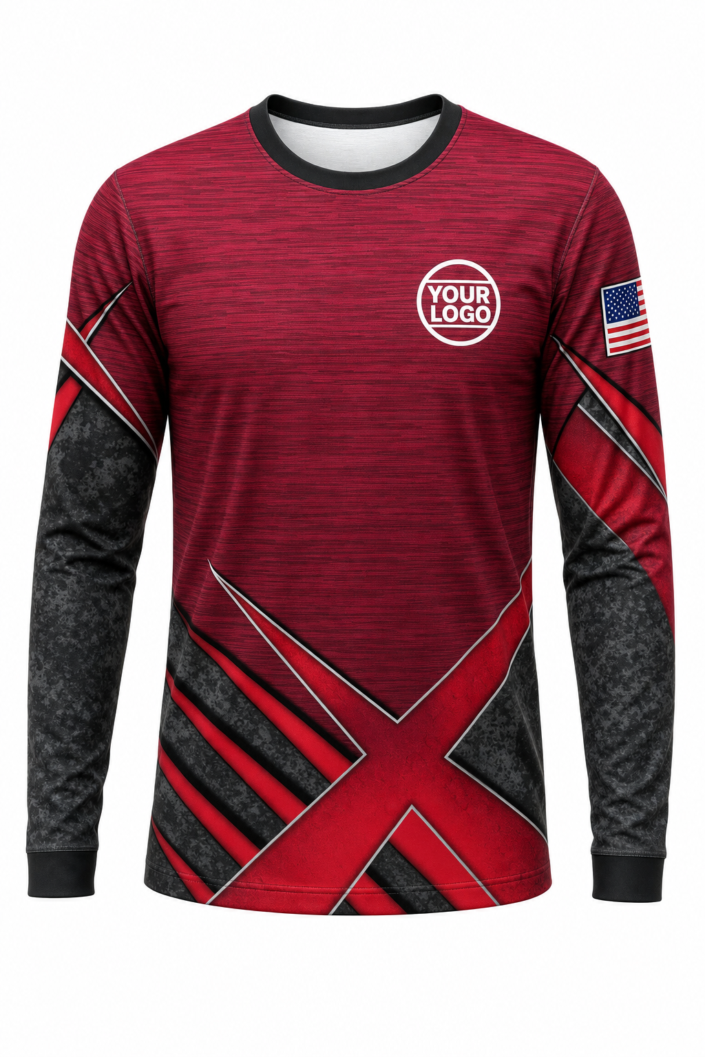 Geo Signature Crew — Long Sleeve #04
