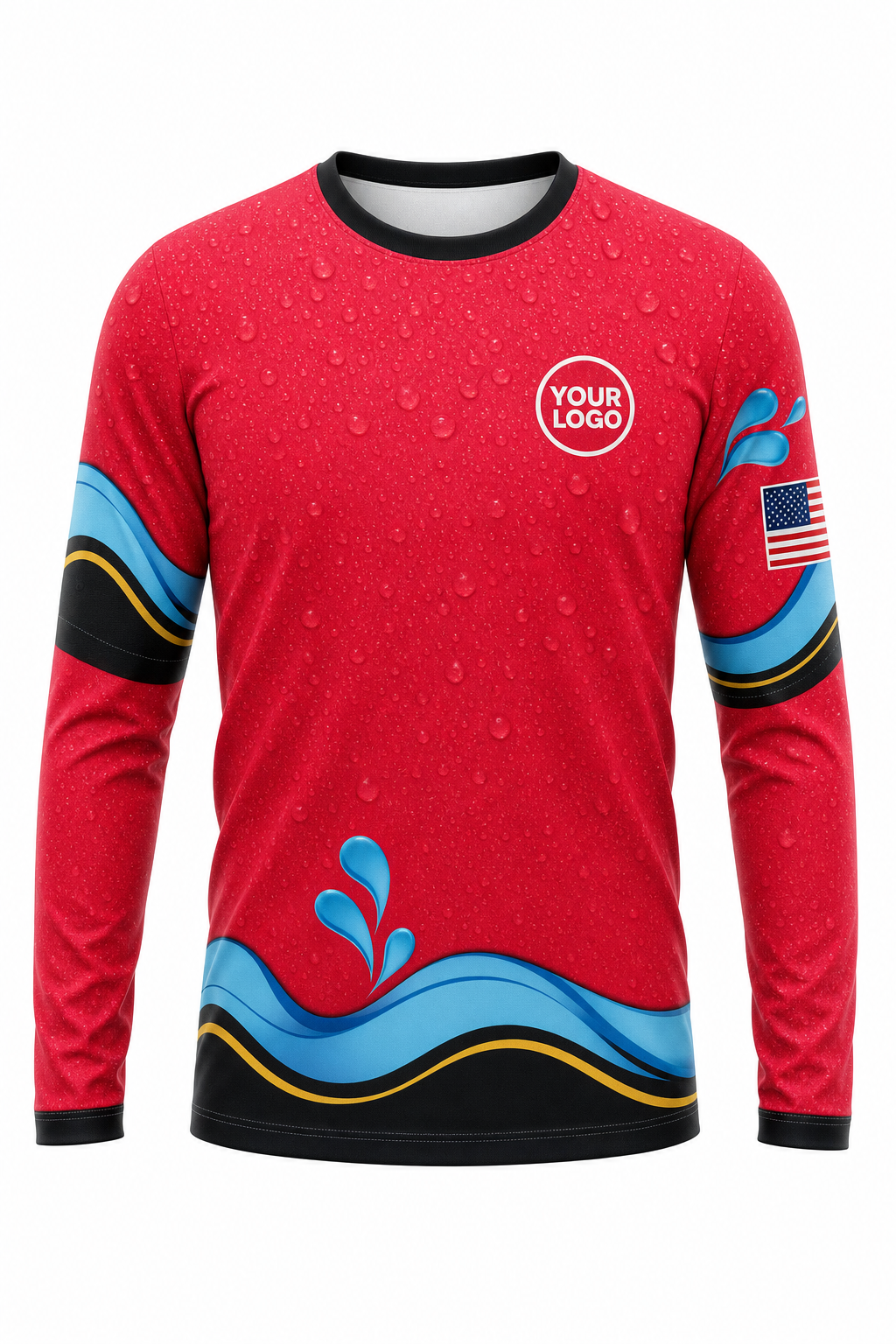 Aqua Signature Crew — Long Sleeve #14