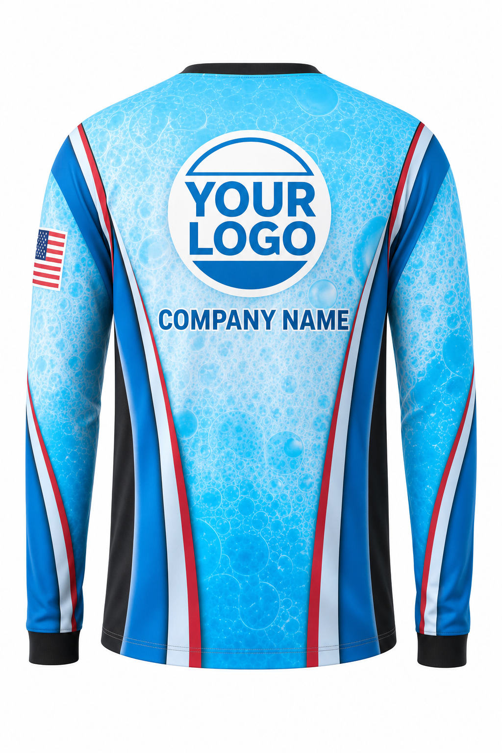 Aqua Signature Crew — Long Sleeve #15 back