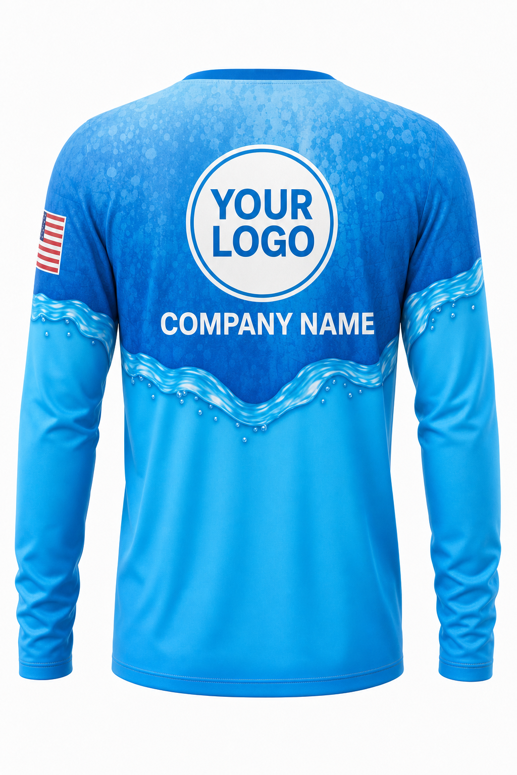 Aqua Signature Crew — Long Sleeve #16 back