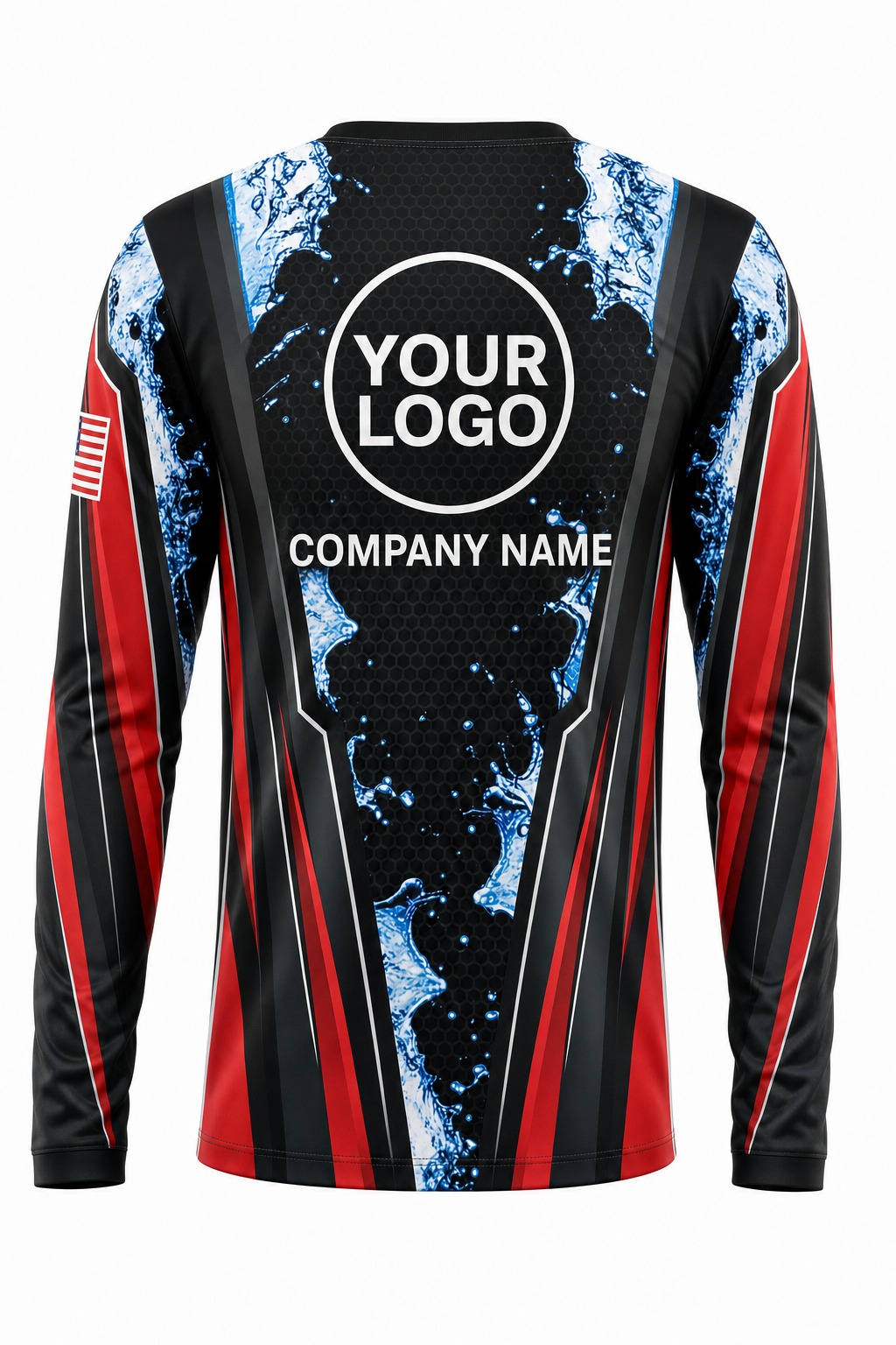 Aqua Signature Crew — Long Sleeve #18 back