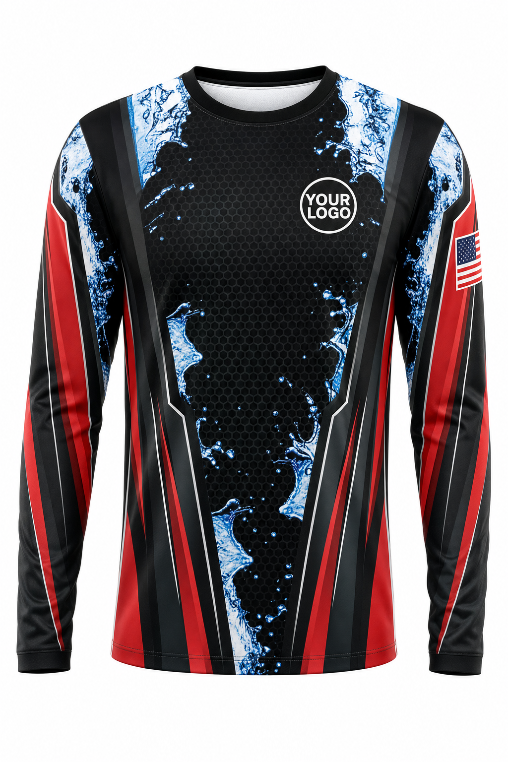 Aqua Signature Crew — Long Sleeve #18