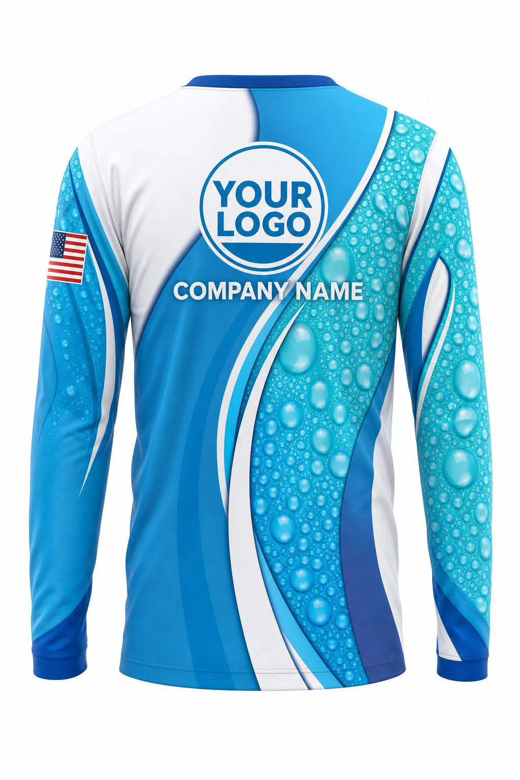Aqua Signature Crew — Long Sleeve #20 back