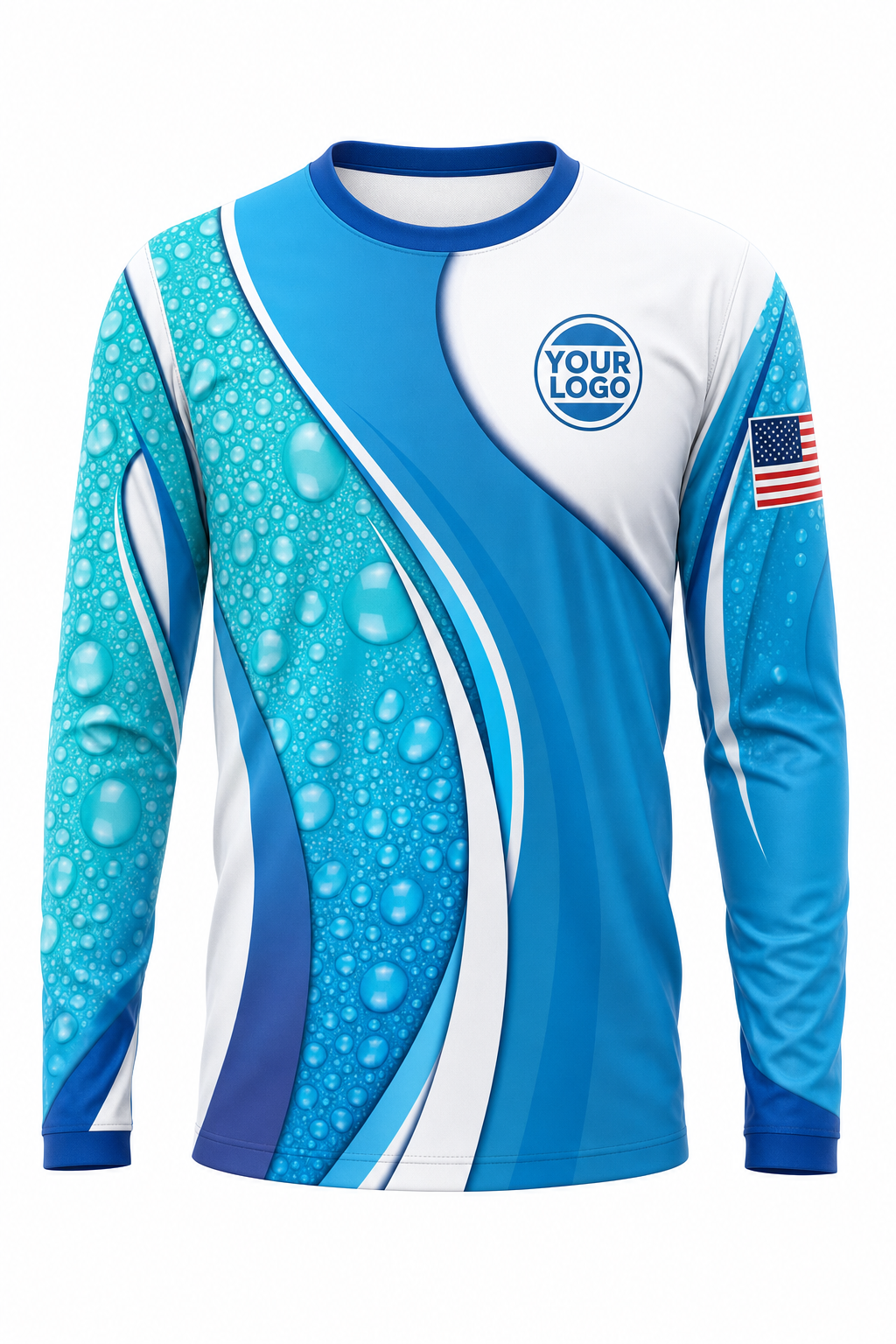 Aqua Signature Crew — Long Sleeve #20