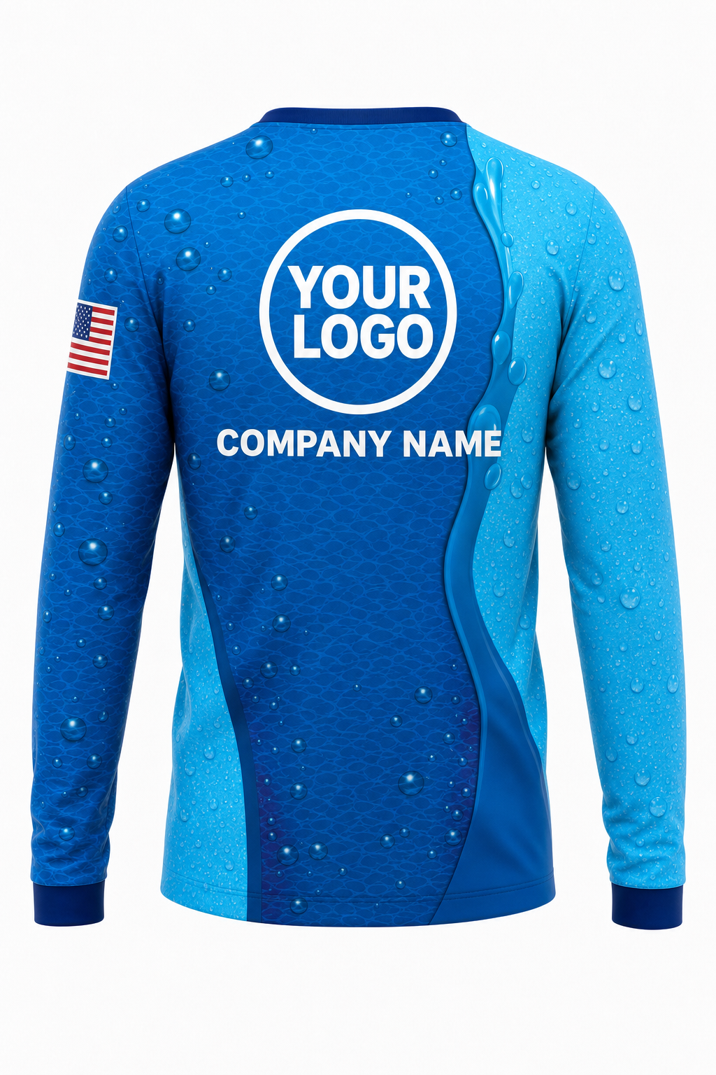 Aqua Signature Crew — Long Sleeve #21 back
