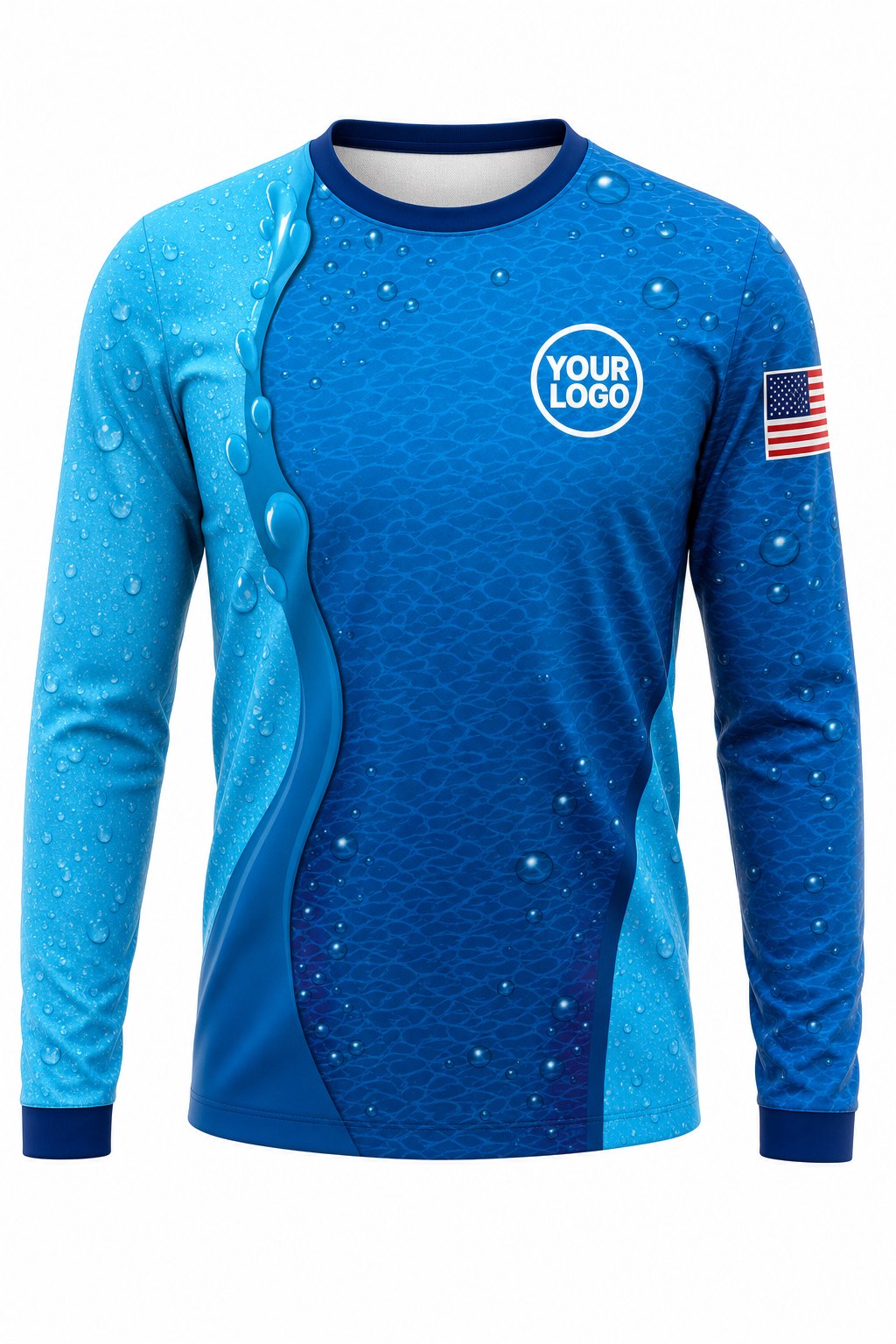 Aqua Signature Crew — Long Sleeve #21