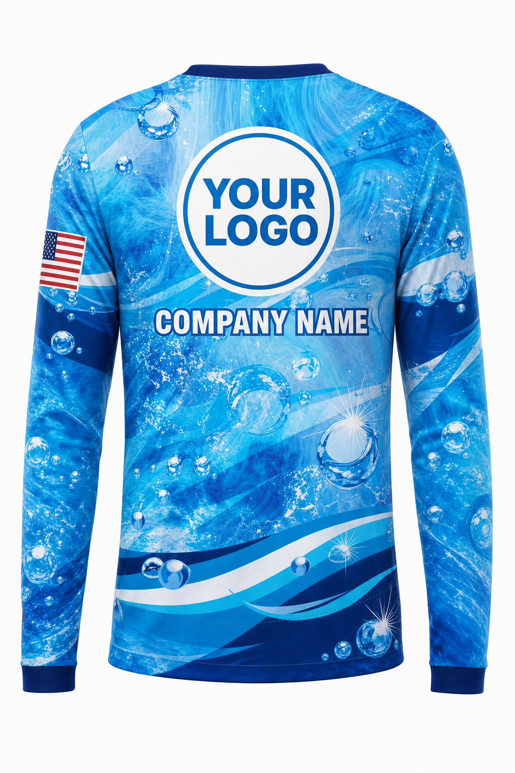 Aqua Signature Crew — Long Sleeve #22 back