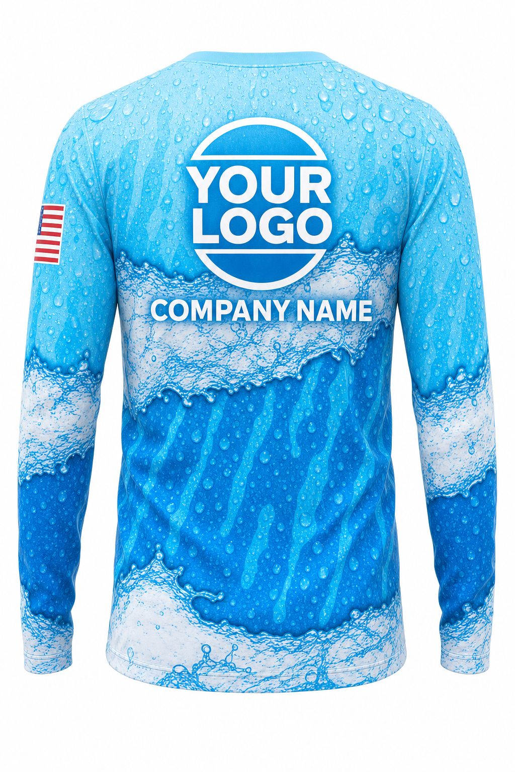 Aqua Signature Crew — Long Sleeve #23 back