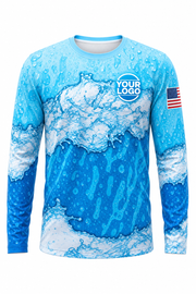 Aqua Signature Crew — Long Sleeve #23