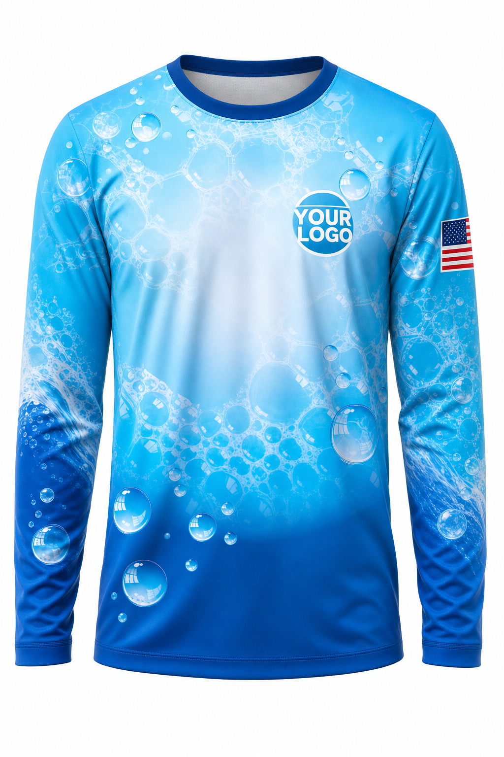 Aqua Signature Crew — Long Sleeve #24