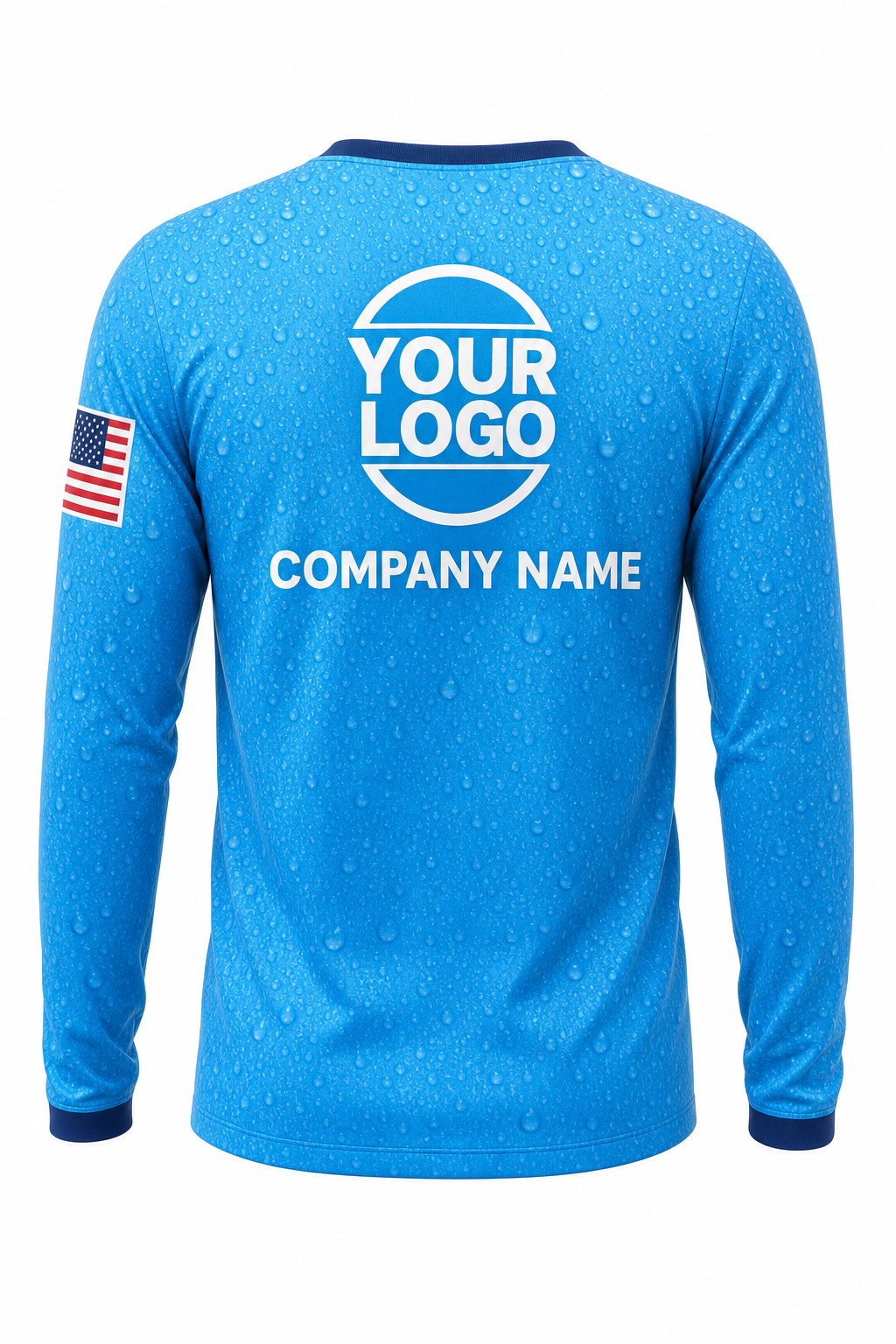 Aqua Signature Crew — Long Sleeve #25 back