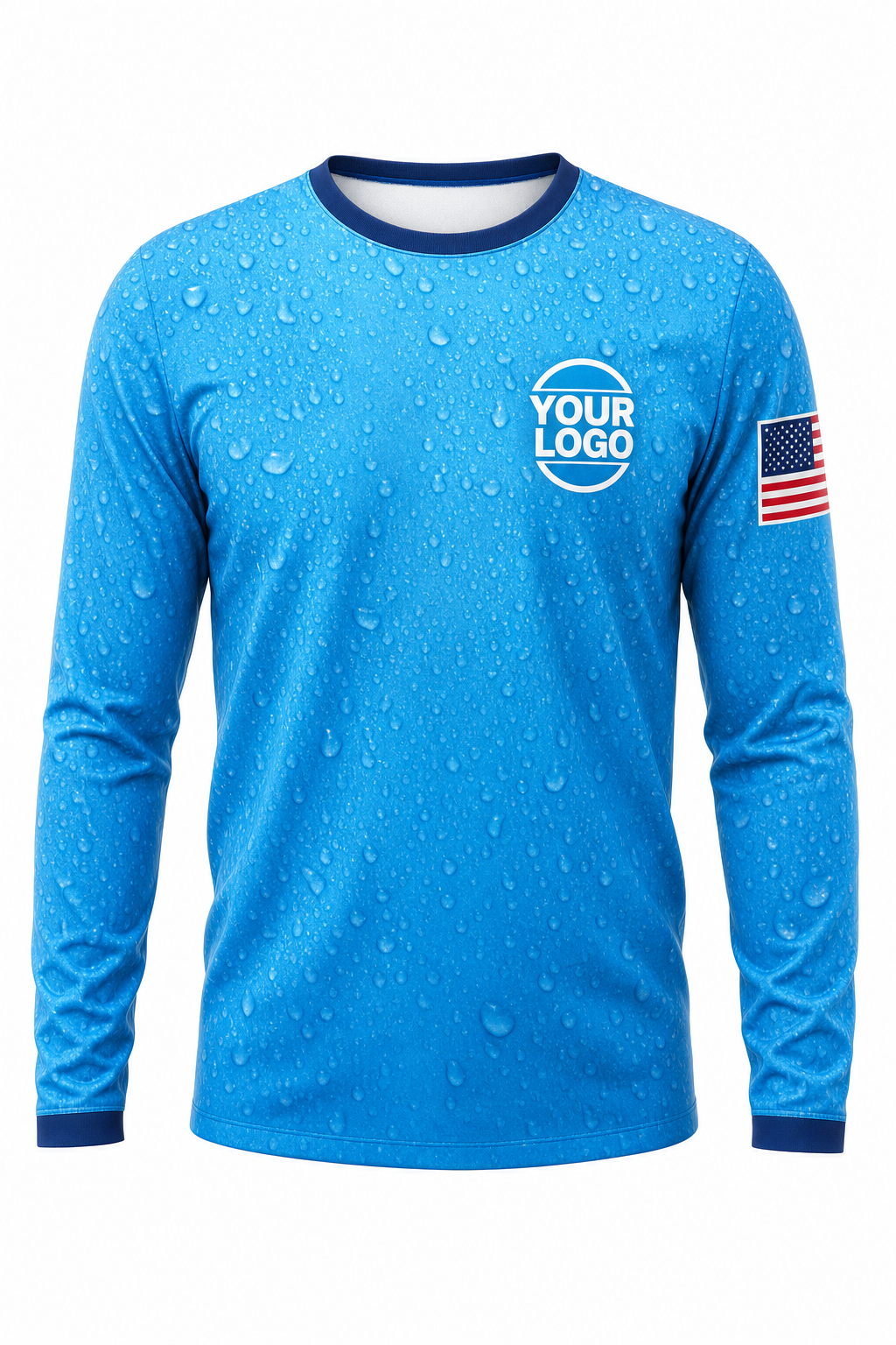 Aqua Signature Crew — Long Sleeve #25