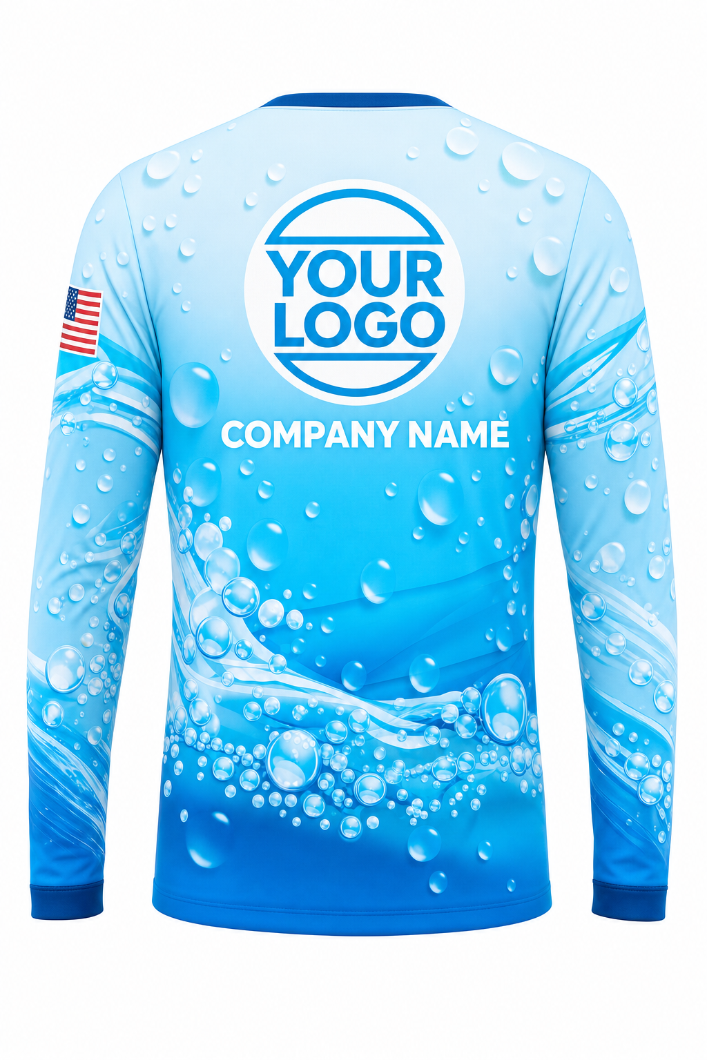Aqua Signature Crew — Long Sleeve #27 back