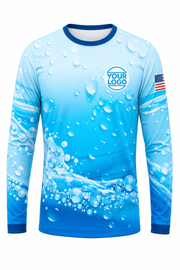 Aqua Signature Crew — Long Sleeve #27