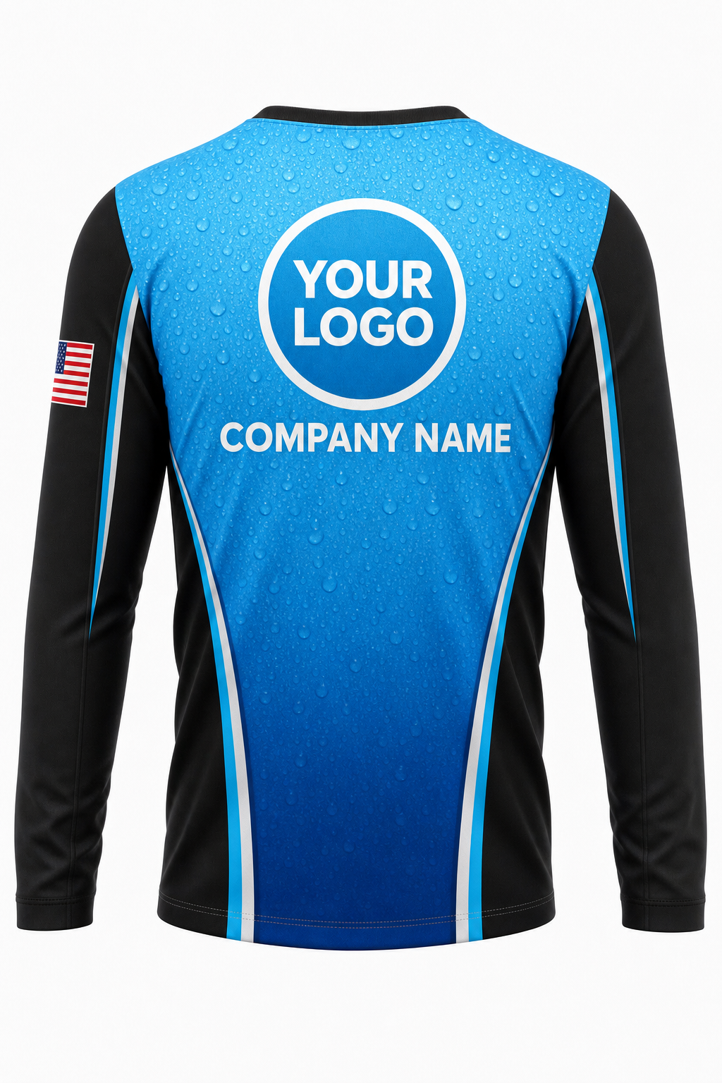 Aqua Signature Crew — Long Sleeve #28 back