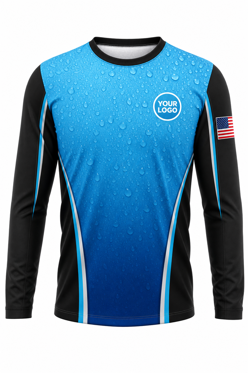Aqua Signature Crew — Long Sleeve #28
