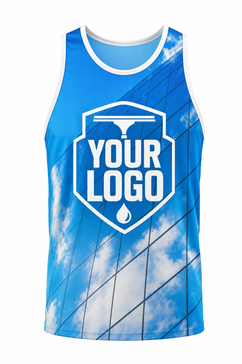 Sky Mirror custom window cleaning crew uniform Tank Top — front