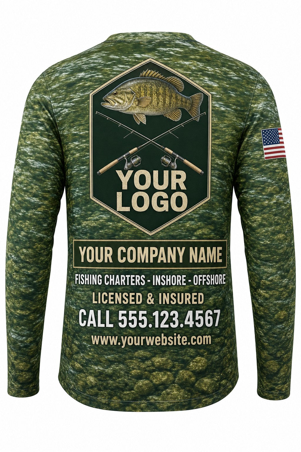 Smallmouth Bass Custom Fishing Team Uniform - custom crew uniform