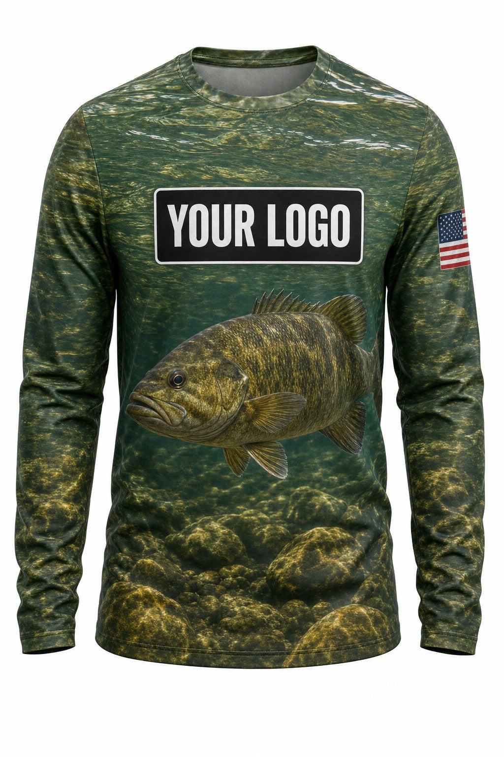 Smallmouth Bass Custom Fishing Team Uniform - custom crew uniform