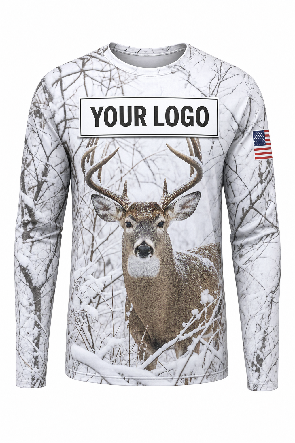 Snow Late Season Buck Custom Hunting Team Uniform - custom crew uniform