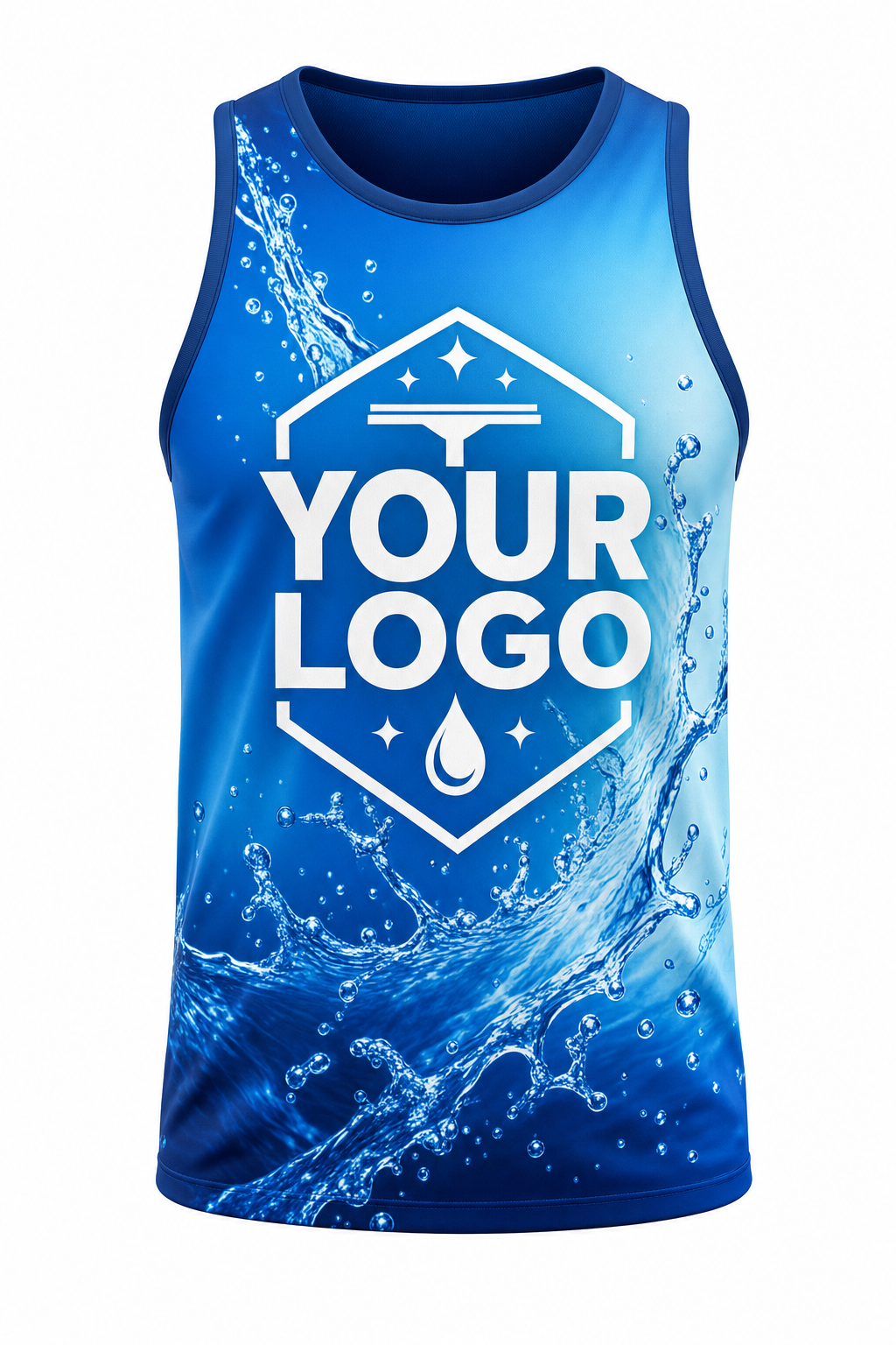 Splash Dynamic custom window cleaning crew uniform Tank Top — front