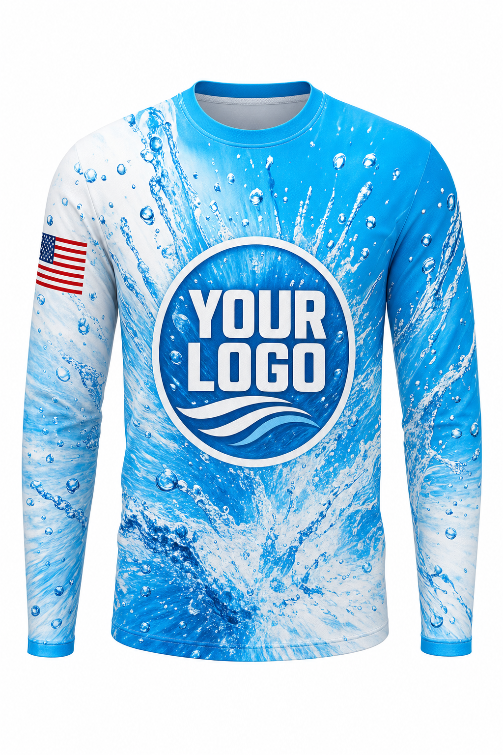 Splash Burst custom roof cleaning & pressure washing crew uniform Long Sleeve — front