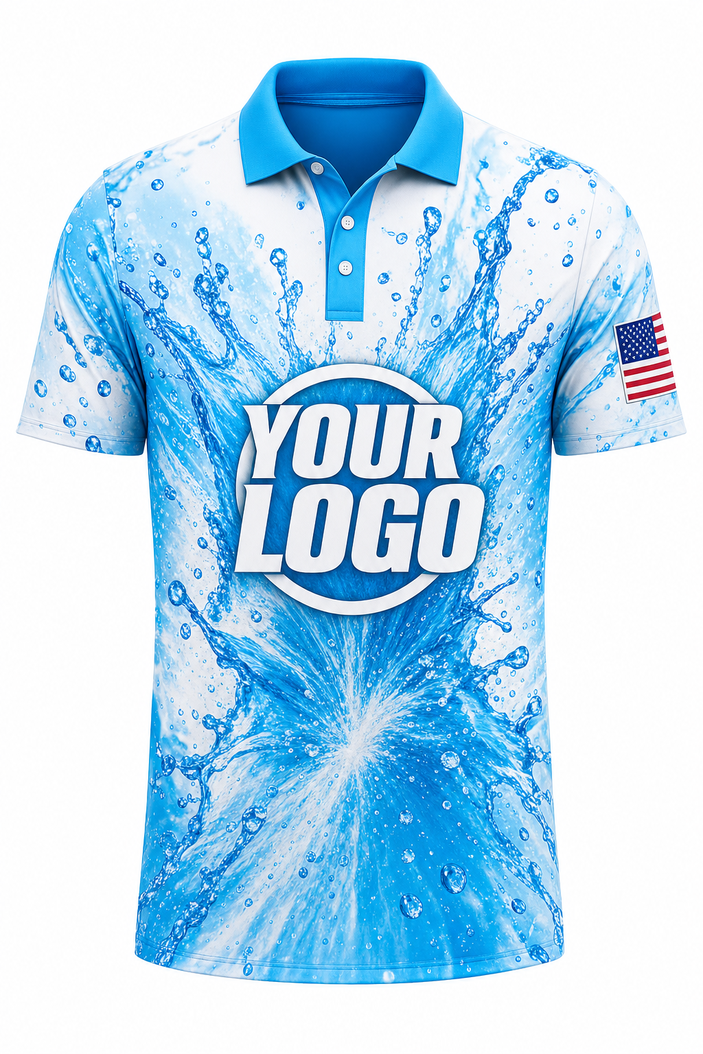 Splash Burst custom roof cleaning & pressure washing crew uniform Polo — front