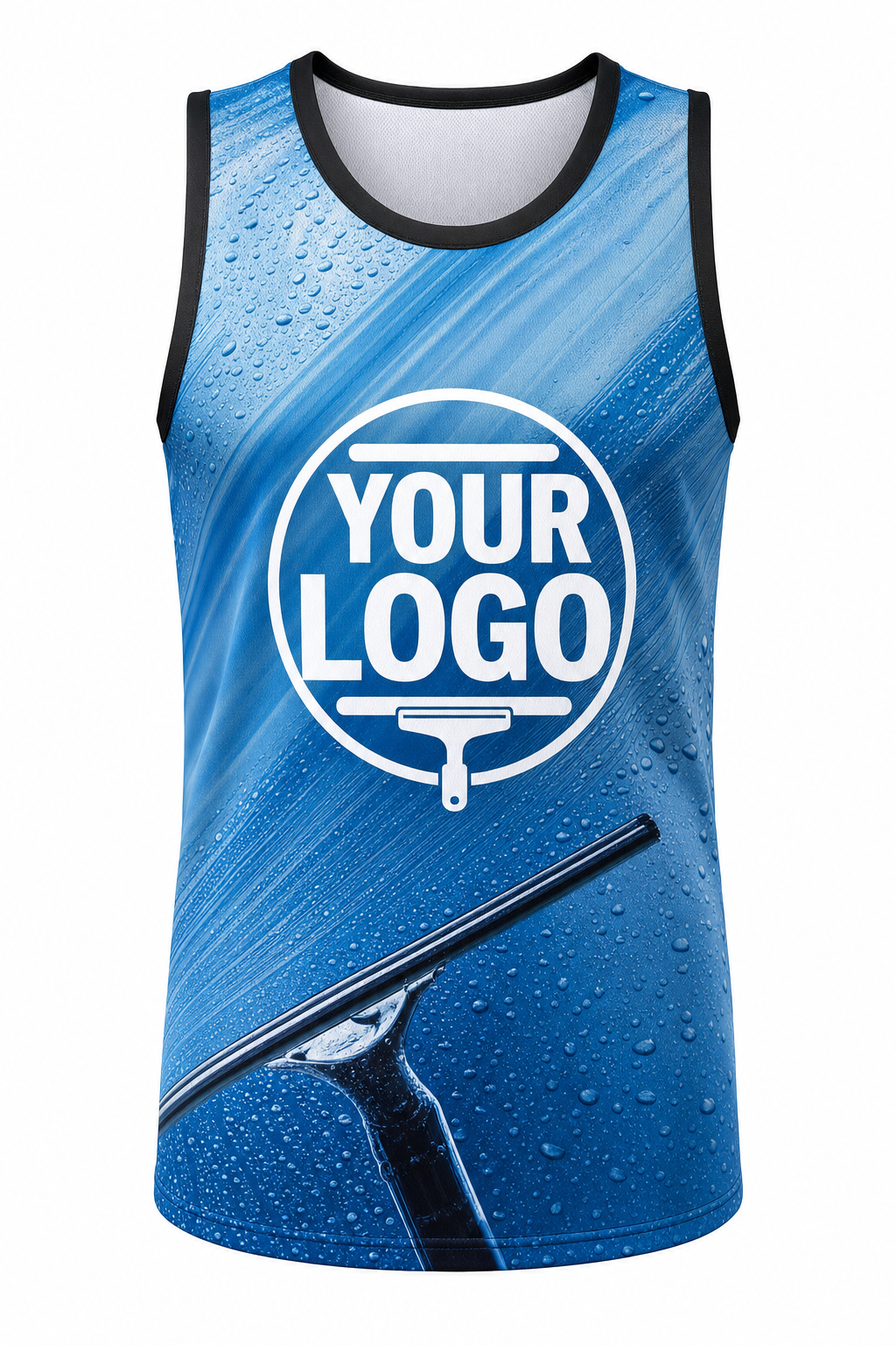 Squeegee Streaks custom window cleaning crew uniform Tank Top — front