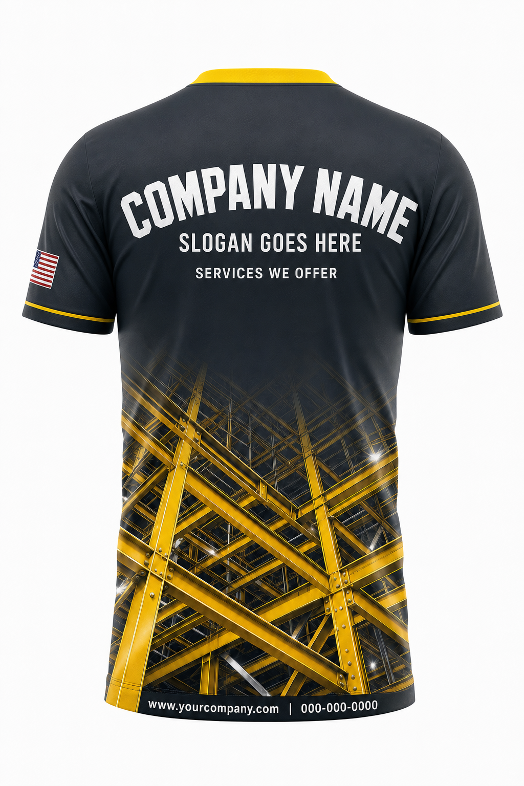 Steel Grid - Crew Uniform back