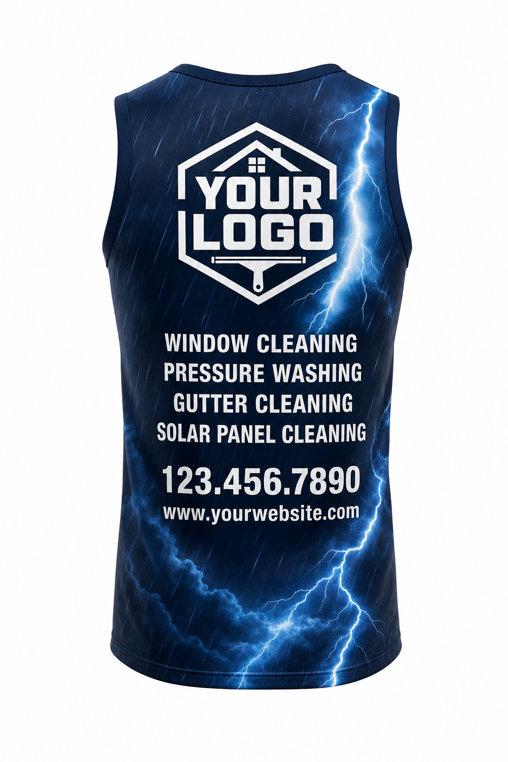 Storm Surge custom window cleaning crew uniform Tank Top — back