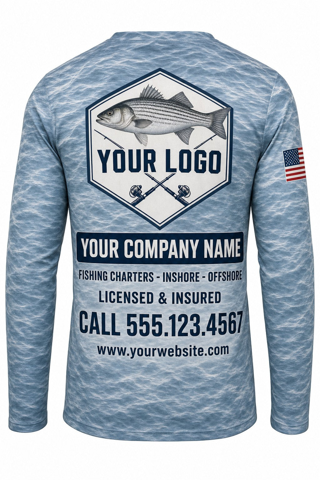 Striped Bass Custom Fishing Team Uniform - custom crew uniform