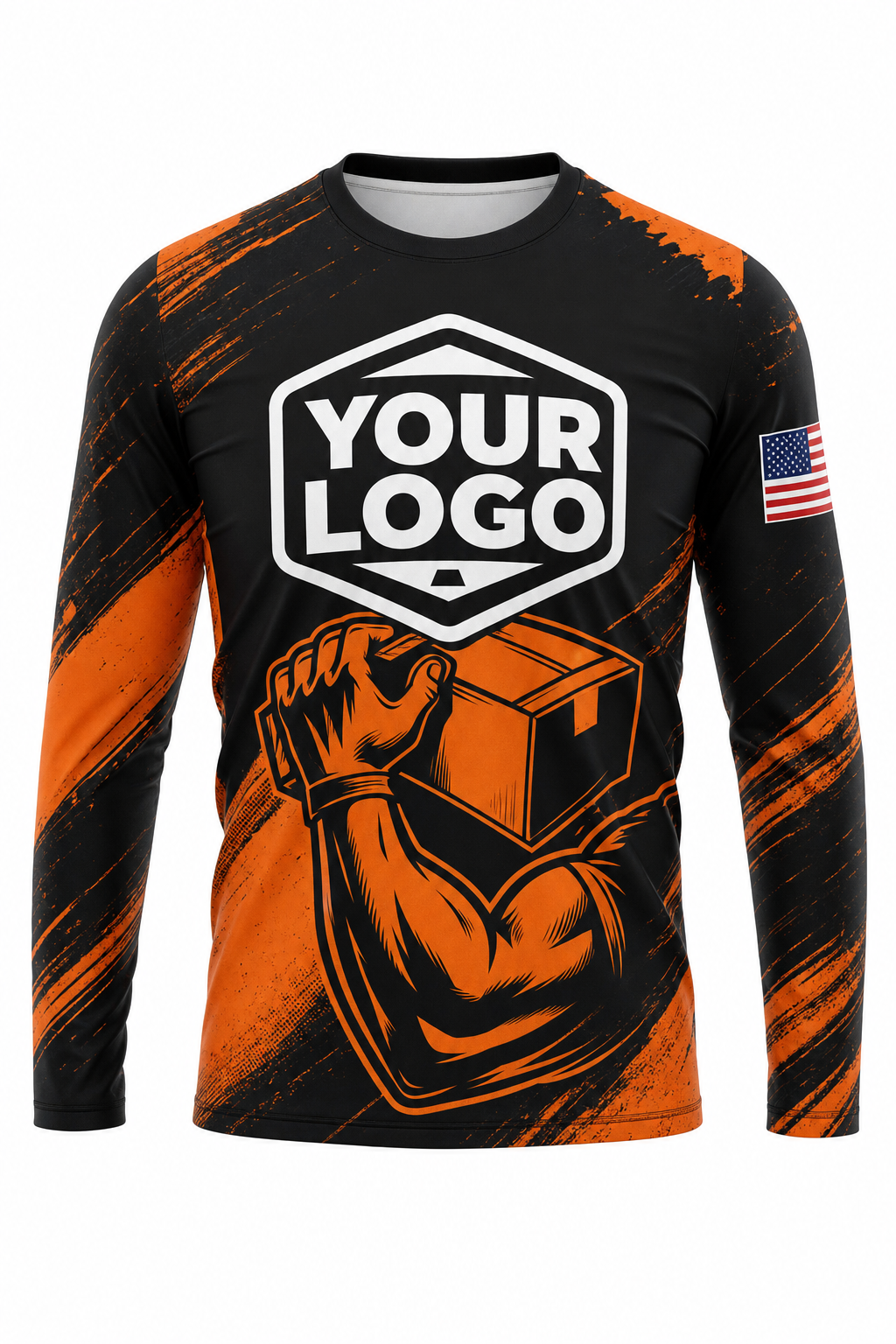 Strong Arm custom moving & junk removal crew uniform Long Sleeve — front