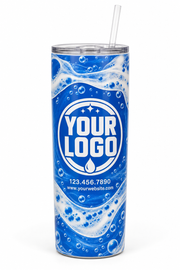 Bubble Wave custom window cleaning crew uniform Tumbler — front