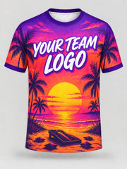 Sunset Beach custom cornhole team jersey, front