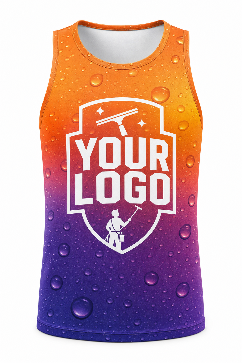 Sunset Wash custom window cleaning crew uniform Tank Top — front