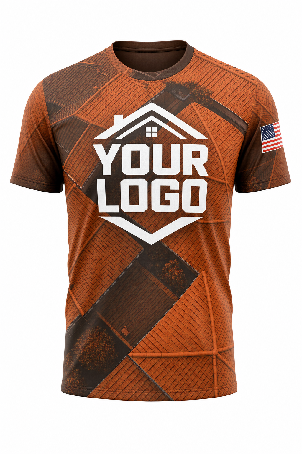 Terracotta Rooftop custom roof cleaning crew uniform t-shirt — front (tee-front)