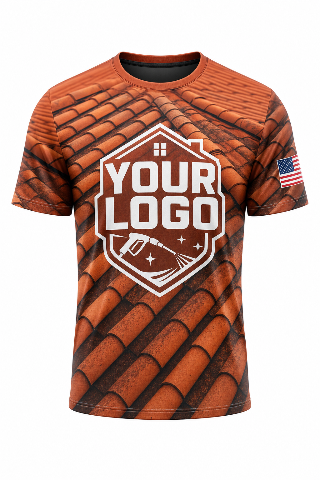 Terracotta Tile custom roof cleaning crew uniform t-shirt — front (tee-front)