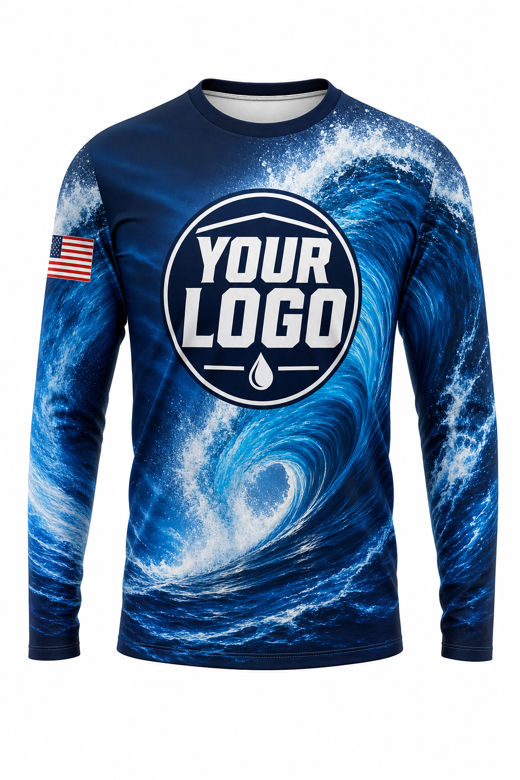 Tidal Power custom roof cleaning & pressure washing crew uniform Long Sleeve — front