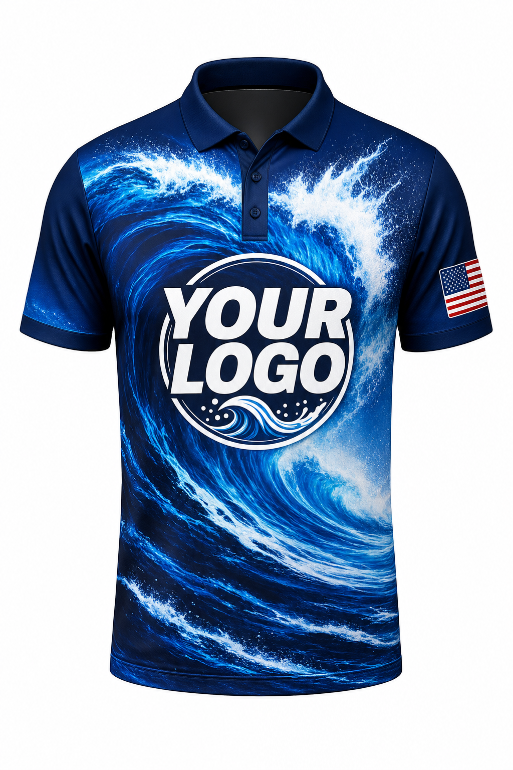 Tidal Power custom roof cleaning & pressure washing crew uniform Polo — front