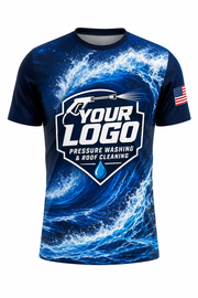 Tidal Power custom roof cleaning & pressure washing crew uniform T-Shirt — front